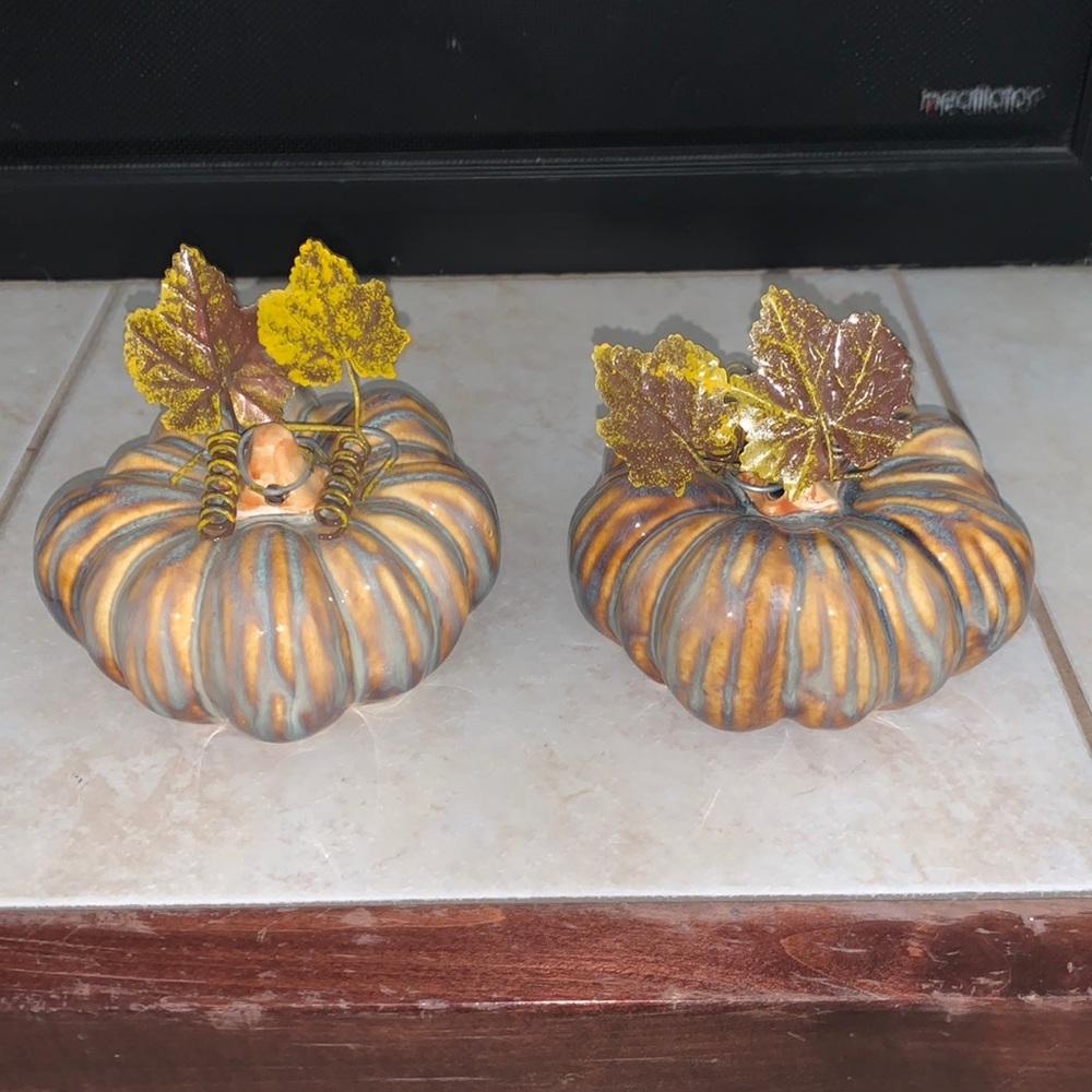 Design Inspirations gold pumpkins decor fall pumpkins Halloween